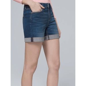 WHBM // 5” Blue Denim Shorts
